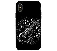 Ukulele Una linea disegno Uke Chordophone Custodia per iPhone X/XS