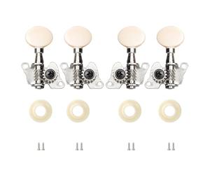 Ukulele Vortice di ricambio 2L2R Meccaniche di accordatura Stile Classico Per Meccaniche Basso a 4 Corde, Facile Da Installare, Ideale Per Sostituire Vecchi O Sporchi