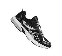 UKUNDA Mombasa - Scarpe da corsa da uomo in bianco e nero, taglia 39-47, con lacci, rete traspirante e suola antiscivolo, con soletta rimovibile e gambale basso