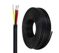 UL2517 Filo di rame stagnato elettrico a 3 conduttori, 16-24 AWG, avvolto in PVC, 30,5 m, prolunga flessibile, cablaggio interno multi-core elettronico ed elettrico (30,5 m, 22AWG-3c)