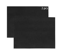 Ulable Tappetino per piatti,microfibra, asciugatura rapida, 2 pezzi Tappetino per piatti per cucina, accessori da tavola, lavaggio in lavatrice Nero