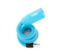 ULAC - Lucchetto per cavo modulabile AVENIR con chiave | Include 2 chiavi a punti | Compatto e modellabile | Senza staffe | Serratura ABS | Sicurezza affidabile