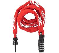 ULAC - Lucchetto Pitone a Combinazione 52nd Street | Catena Antifurto da 4 Millimetri | Acciaio Temprato da 120 Centimetri | 10.000 Combinazioni | Scooter, Moto, Biciclette