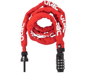 ULAC - Lucchetto Pitone a Combinazione 52nd Street | Catena Antifurto da 4 Millimetri | Acciaio Temprato da 120 Centimetri | 10.000 Combinazioni | Scooter, Moto, Biciclette