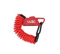 ULAC Piccadilly LTD, mini lucchetto a combinazione con cavo, lucchetto per casco per bici, bicicletta, moto, scooter elettrico; piccolo lucchetto portatile per armadietto della palestra, passeggino