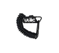 ULAC PICCADILLY Lucchetto a cavo con gancio e combinazione regolabile, cavo rinforzato 120 cm (Ø 4 mm), ultraleggero 86 g - Nero/Black