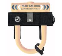 ULAC - Supporto Antifurto U D Regolabile Larghezza Massima 125mm | Compatibile Con Bici Alta Durabilità Leggero 55g | Materiale Nylon Resistente Montaggio Facile Telaio Manubrio Universale