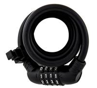 ULAC Zen Master lucchetto a cavo con combinazione e staffa supporto inclusa, cavo rinforzato 150 cm (Ø 10 mm), montaggio versatile su bici - Nero/Black