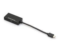 ulafbwur ABS Micro USB maschio a HDMI femmina compatibile ad alta chiarezza cavo convertitore adattatore per telefono HDTV Monitor
