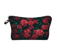 ulafbwur Sacchetto di trucco di trucco di stile dell'annata di stampa dell'organizzatore impermeabile di grande capacità per il lavoro Make Up Bag per i viaggi, 4