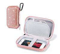 ULAK Cover per Rigida Lettore MP4 Custodia Auricolari Rosa Antiurtoda Viaggio Glitterata Protettiva per Lettori MP3 / MP4 Bluetooth/Auricolari/Hard Drive Esterno/iPod Touch -Glitter rosa