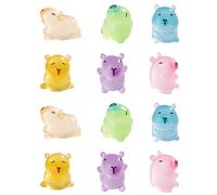 Ulalaza 100pcs Resin Mini Ornament Little Animals Slime Charms Mixed Set Handicrafts Accessories DIY Miniature Scene Layout Micro Home Decoration