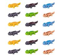 Ulalaza 100pcs Resin Mini Ornament Little Animals Slime Charms Mixed Set Handicrafts Accessories DIY Miniature Scene Layout Micro Home Decoration