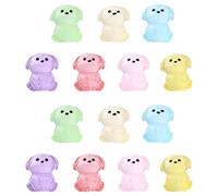 Ulalaza 100pcs Resin Mini Ornament Little Animals Slime Charms Mixed Set Handicrafts Accessories DIY Miniature Scene Layout Micro Home Decoration