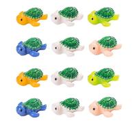Ulalaza 50pcs Resin Mini Ornament Little Animals Slime Charms Mixed Set Handicrafts Accessories DIY Miniature Scene Layout Micro Home Decoration