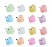 Ulalaza 50pcs Resin Mini Ornament Little Animals Slime Charms Mixed Set Handicrafts Accessories DIY Miniature Scene Layout Micro Home Decoration