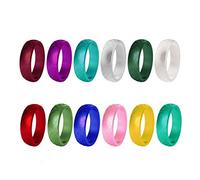 Ulalaza Anello Nuziale in Silicone per Donna Impilabile Elastico Arco Interno Design ergonomico Traspirante Set di Anelli di Gomma Sottile