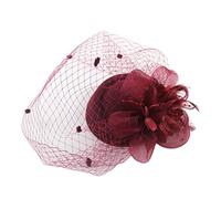 Ulalaza Fascinators da Donna Cappello Fermaglio per Capelli Piuma da Sposa Cappello da Cocktail Derby Chiesa Banchetto per Ragazze