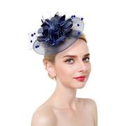 Ulalaza Fascinators per Capelli da Donna Cappello da Cocktail da Sposa in Piuma da Sposa Cocktail Derby Church Banquet for Girls