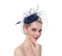 Ulalaza Fascinators per Capelli da Donna Cappello da Cocktail da Sposa in Piuma da Sposa Cocktail Derby Church Banquet for Girls