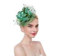 Ulalaza Fascinators per Capelli da Donna Cappello da Cocktail da Sposa in Piuma da Sposa Cocktail Derby Church Banquet for Girls