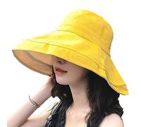 Ulalaza Foldable Packable Adjustable Sun Bucket UV Wide Brim Summer Hat Women Beach Safari Hiking Travel Bonnie