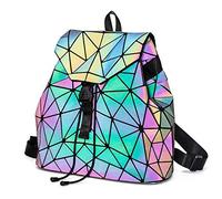 Ulalaza Geometric Luminous Shopping Bag Purs olografica e borse Flash Reflective Crossbody Bag per le donne