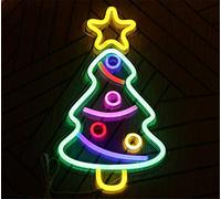 Ulalaza Insegna al Neon LED Albero di Natale Luci notturne USB Azionamento Decorativo Marquee Sign Bar Pub Store Club Garage Home Party Decor