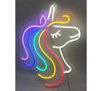 Ulalaza Insegna al Neon LED Arcobaleno Unicorno Luci notturne USB Segnale Decorativo a tendone Bar Pub Store Club Garage Home Decorazioni per Feste