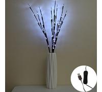 Ulalaza Lampada con ramo da 77 cm con 6 rami e 120 lampadine a LED Alimentata tramite USB Rami di salice illuminati a LED Utilizzare per riempire vasi per decorazioni natalizie per interni ed esterni