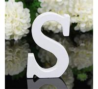 Ulalaza Lettere in Legno Bianco per Alfabeto Fai-da-Te con Lettere Pendenti da Parete per Matrimonio, Compleanno, Festa, casa