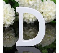 Ulalaza Lettere in Legno Bianco per Alfabeto Fai-da-Te con Lettere Pendenti da Parete per Matrimonio, Compleanno, Festa, casa