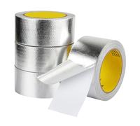 ULANEKWCJ Nastro in foglio di alluminio Nastro in alluminio for condotti HVAC, sfiato dell'asciugatrice, spessore 0,14 mm, lunghezza 50 m, larghezza 6-10 cm(6cm*50m)