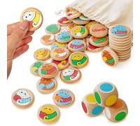 Ulanik Dov'è il mio gatto, Giochi da 3 anni, Giochi da tavolo in legno per bambini 4, 5, 6, 7, 8 anni, Giochi educativi da 3 anni, Giochi in età prescolare, Giochi di legno per bambini - 56 St