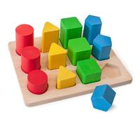 Ulanik Forme e dimensioni, giocattoli Montessori da 1 anno, gioco di sensoriale del bambino, gioco per il conteggio e l'ordinamento dei colori apprendimento - 12 pz