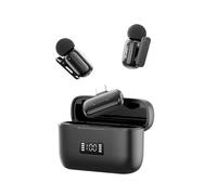 ULANZI A200 Mini microfono wireless per iPhone 17/16/15 e Android, Cancellazione intelligente del rumore, Batteria durata 30 ore, Portata 100 m, Microfono bluetooth per streaming vlog YouTube e TikTok