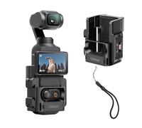 ULANZI Adattatore di espansione PK-06 Accessori per DJI Osmo Pocket 3 - Supporto per staffa in metallo con gabbia protettiva in alluminio con fori per viti da 1/4/adattatore Gopro/slitta fredda/Osmo