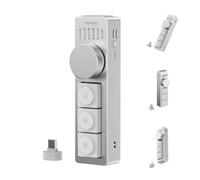 ULANZI AU05 Tastiera wireless AI con microfono | 3 pulsanti e 1 manopola, Dettatura one-touch, Tasti programmabili, Plug & Play per Windows, MacOS, ChatGPT e agenti AI
