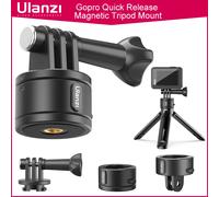 Ulanzi Base di montaggio magnetica a sgancio rapido GoPro e adattatore base per montaggio su treppiede da 1/4 '' per GoPro 12/11/10/Max/8/7/6/5/4 Accessori