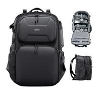 ULANZI BP10 Zaino per Fotocamera a Guscio Rigido, Borsa Professionale Impermeabile per Fotocamera per Drone Unisex Dslr Mirrorless Fotocamera Obiettivo Treppiede 17''-Laptop, Nero 35L