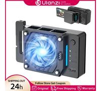 Ulanzi CU01 Dispositivo di raffreddamento termostatico per fotocamera a semiconduttore Ventola di raffreddamento per fotocamera Radiatore Kit di registrazione 4K Dissipatore di calore per Sony Canon