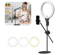 Ulanzi Desktop Overhead Tiro Staffa Anello Luce Set con Treppiede Ring-10