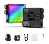ULANZI L090 RGB Video Light, Pocket LED On-Camera Video Light, Built-in 5000mAh Batteria Ricaricabile, 360 Full Color 20 Effetti Luce, CRI≥95 2500-9000K per Fotografia Vlogging