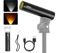 ULANZI LM07 Toricia Fotografica, Luce Led Ricaricabile con Batteria 2000mAh per Video Foto, Faretto Fotografico Luminosità Regolabile, 2000K-5500K Bicolore Luce Portabile per Campeggio Escursionismo
