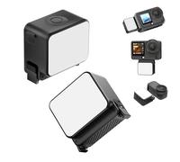ULANZI LM24 Mini luce video con sgancio rapido magnetico per DJI Osmo Action 6/Osmo Nano, luce video LED magnetica con batteria da 500 mAh, luce fotografica impermeabile per la fotografia