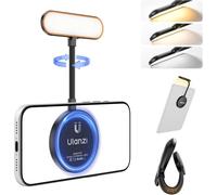 ULANZI Luce magnetica M10 per selfie, luce LED a collo d'oca per MagSafe, 5 temperature di colore, luce LED flessibile ricaricabile per videoconferenza iPhone/iPad/Kindle/laptop
