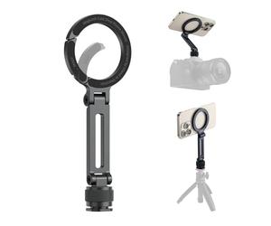 ULANZI MA07 MagLock Supporto per cellulare per treppiede & Cold Shoe - Supporto magnetico Mag Safe per accessori fotocamera - Supporto per smartphone in metallo per iPhone come monitor