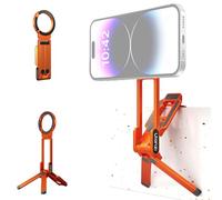 ULANZI MA38 Supporto Magnetico 5-in-1 per iOS,108 g, Addattore cellurare con magnete >14 N, Arca-Swiss, Mini treppiede in alluminio con gancio nascosto, angolo 180°,Carico massimo 450 g, Arancio