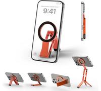 ULANZI MA60 Treppiede magnetico per telefono, Mini treppiede smartphone in alluminio con magnete bifacciale 14N, Porta telefono scrivania, Compatibile con iPhone 17,16,15,14,13,12 Samsung Xiaomi