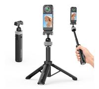 ULANZI MT95 Mini treppiede e selfie stick per actioncam, Compatibile con Insta360 X5/X6 | Attacco magnetico a sgancio rapido, testa a sfera 360°, 3 in 1, trasparente e compatto